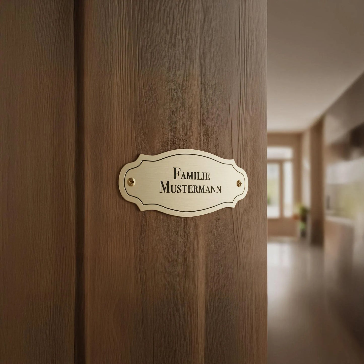 Klingelschild | Türschild | Namensschild | Haustür | Briefkasten | personalisiert aus wetterbeständigem Kunststoff | selbstklebend | weiss