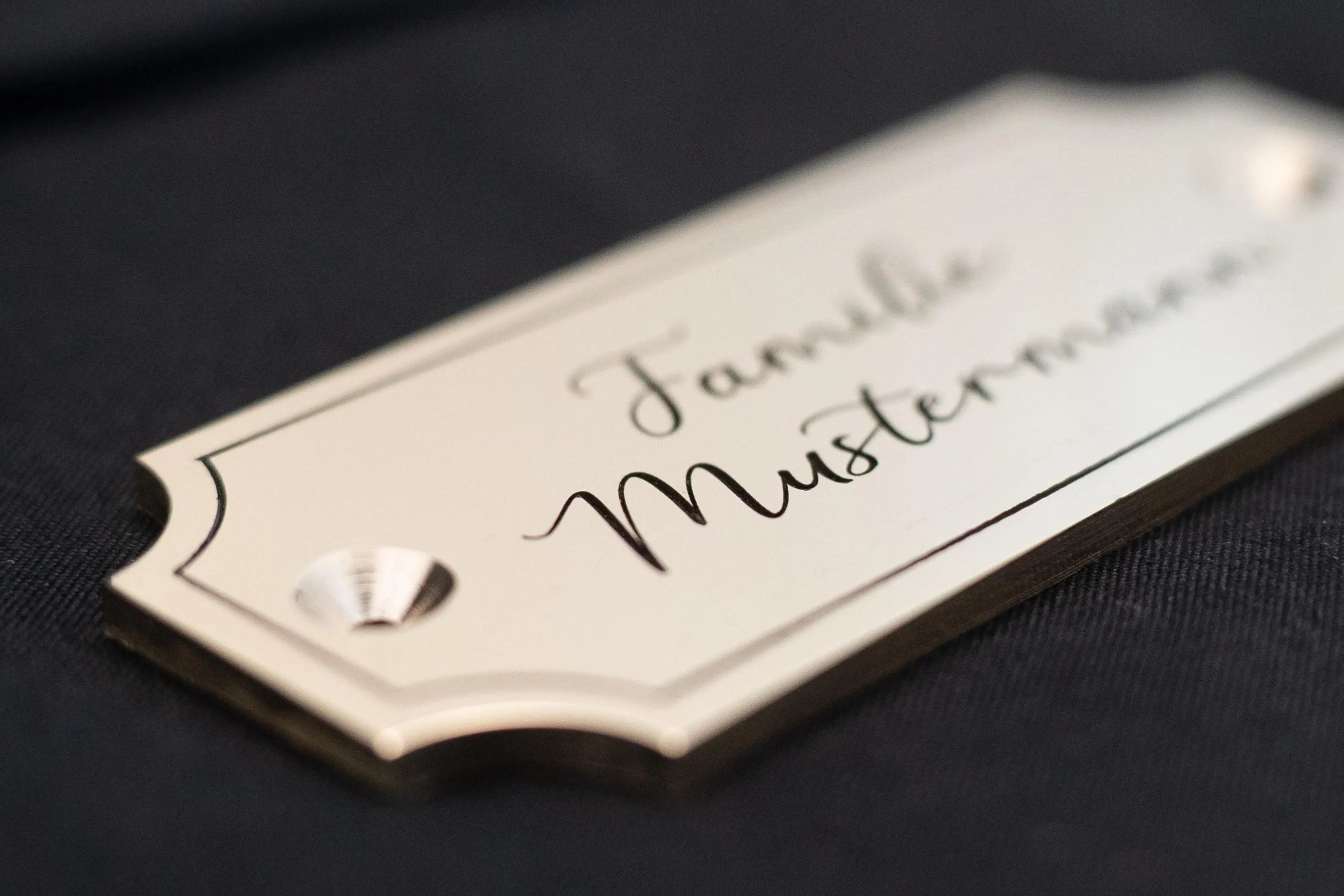 Messingschild Metallschild Aluminiumschild