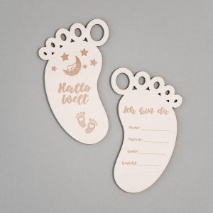 Birth Sign Geburtsschild Babyshower Gift Geburtsgeschenk personalisiert